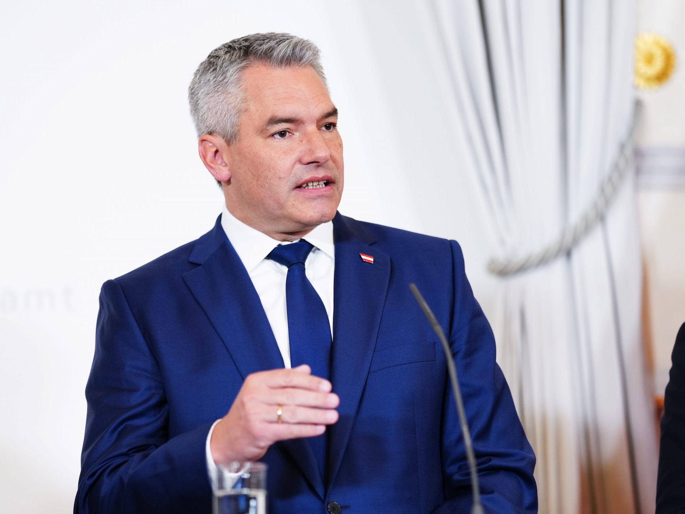 Nehammer schließt eine künftige Regierung mit Gewessler als Ministerin aus.