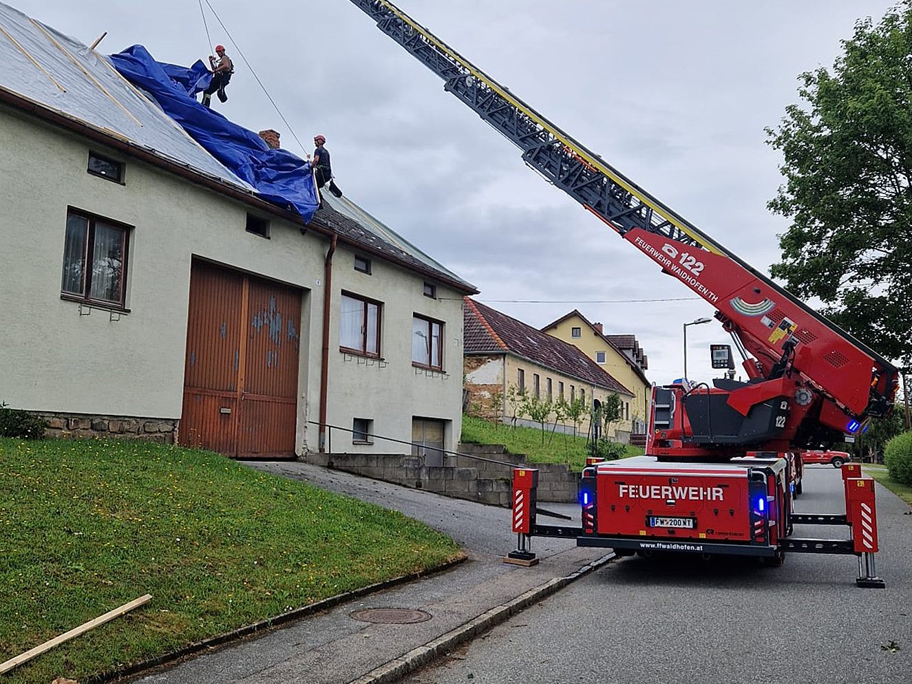 In Niederösterreich gab es neuerlich Unwettereinsätze.