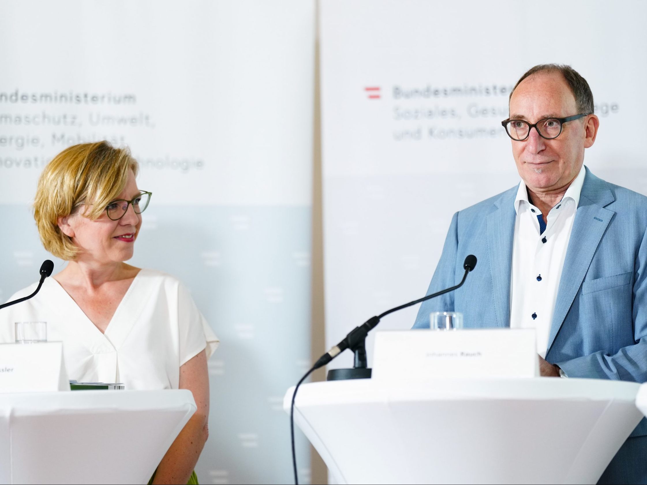 Gesundheitsminister Rauch präsentierte die Strategie für ein klimaneutrales Gesundheitswesen.