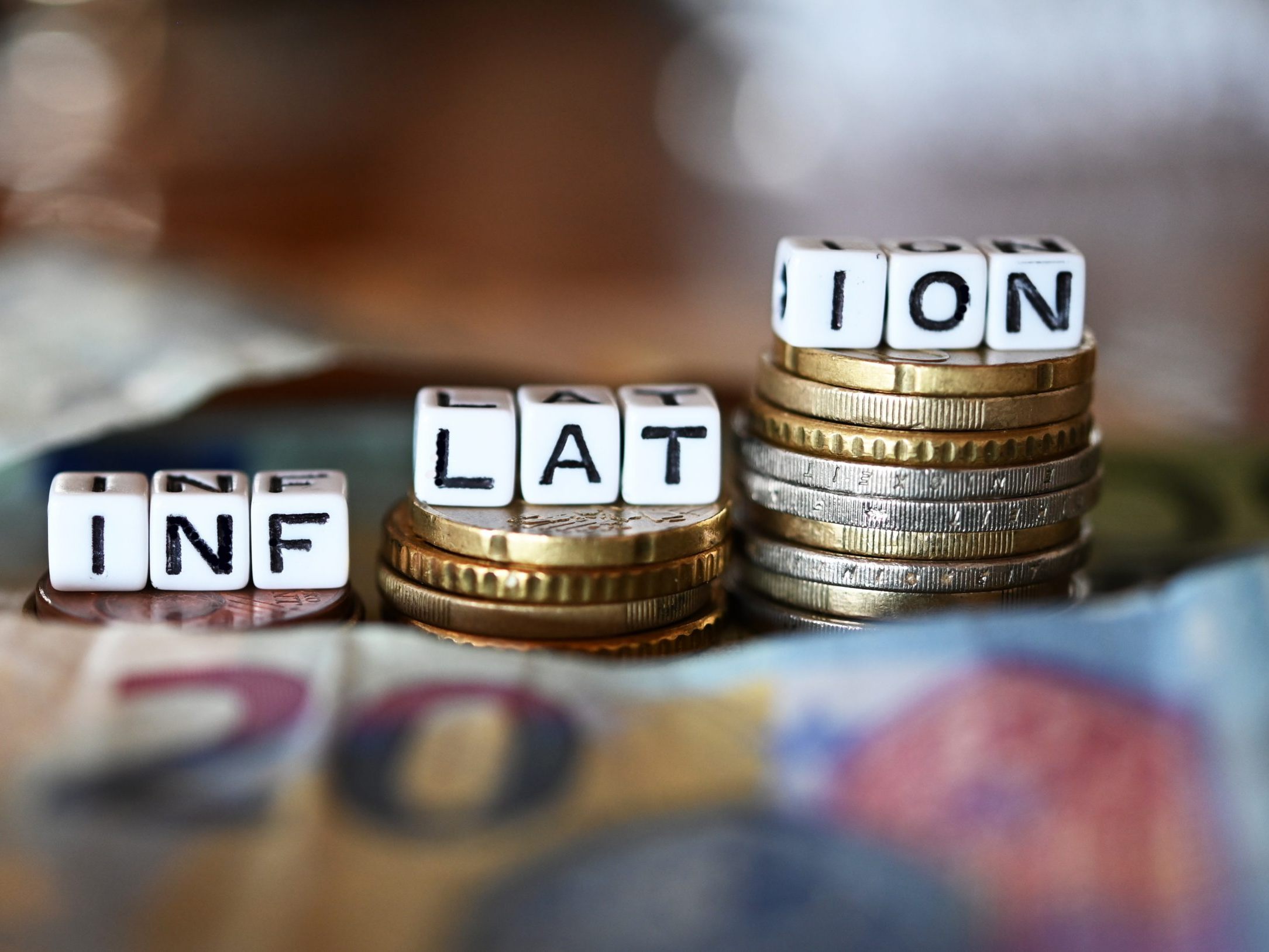 Inflation kletterte nach unten.