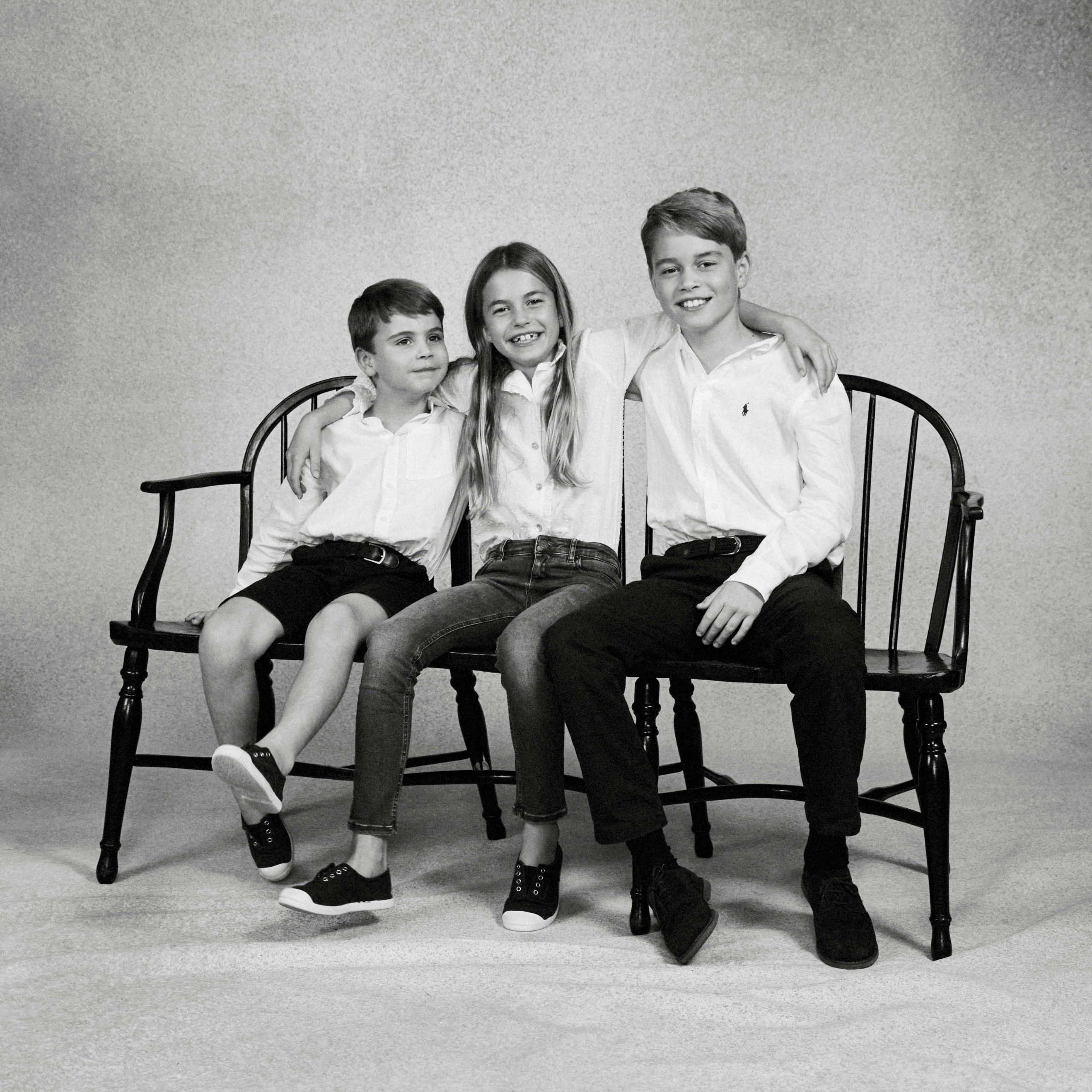 Prince Louis, Princess Charlotte und Prince George