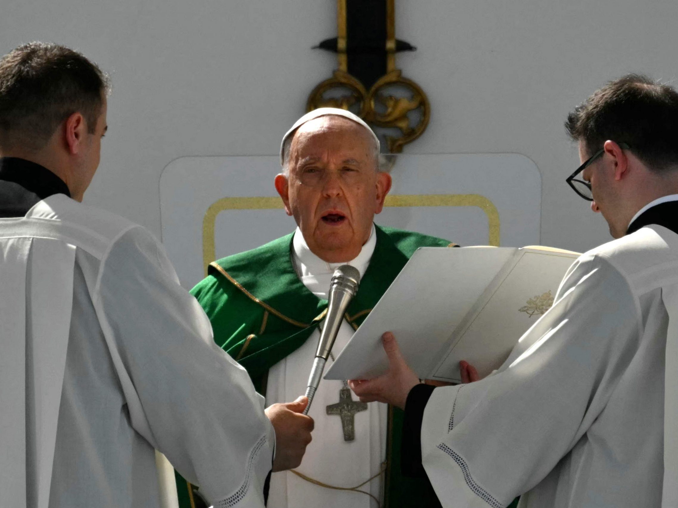 Der Papst bei seinem Besuch in Triest.