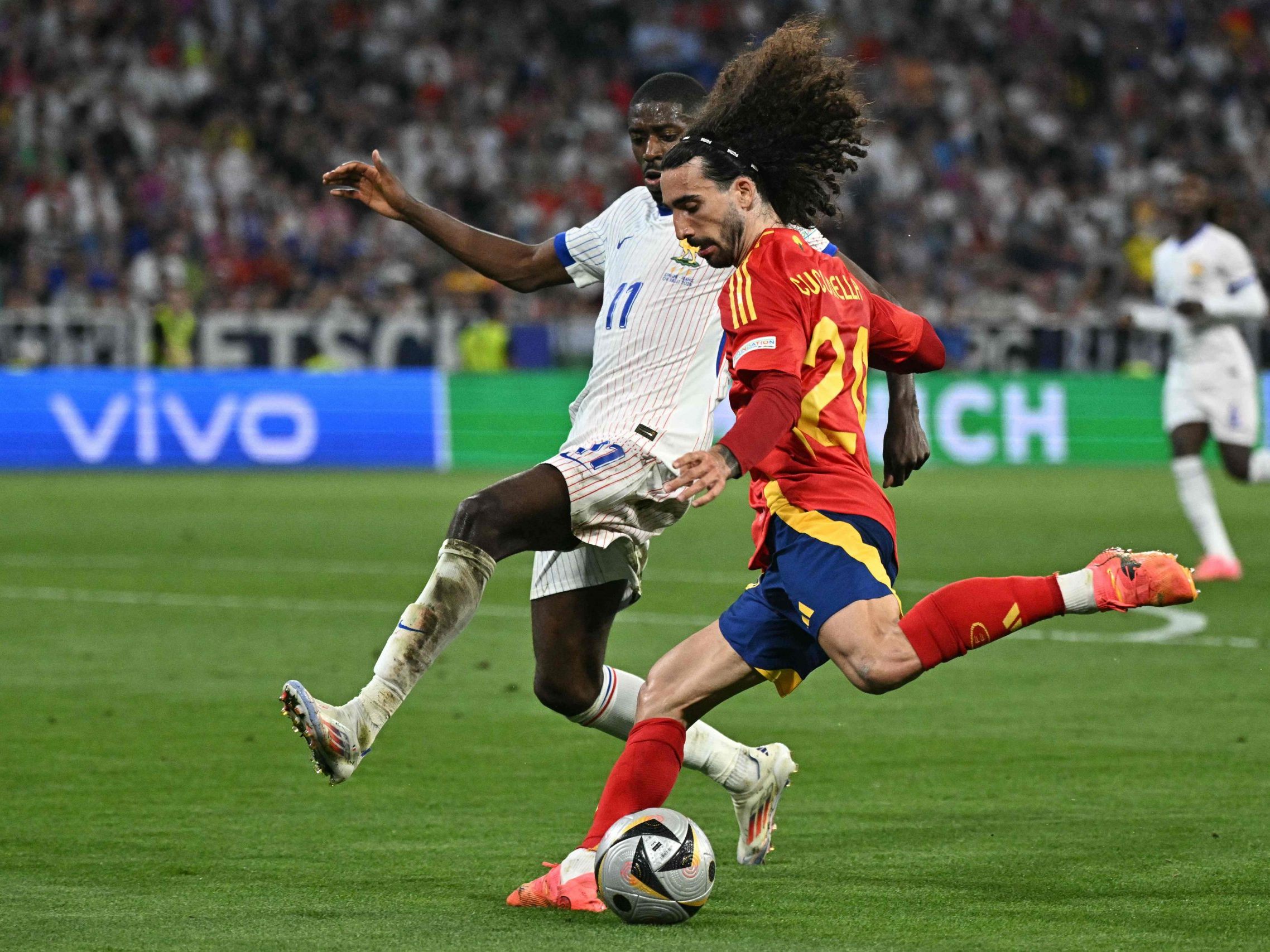 Cucurella war bei Spaniens EM-Halbfinale gegen Frankreich mit Pfiffen konfrontiert.