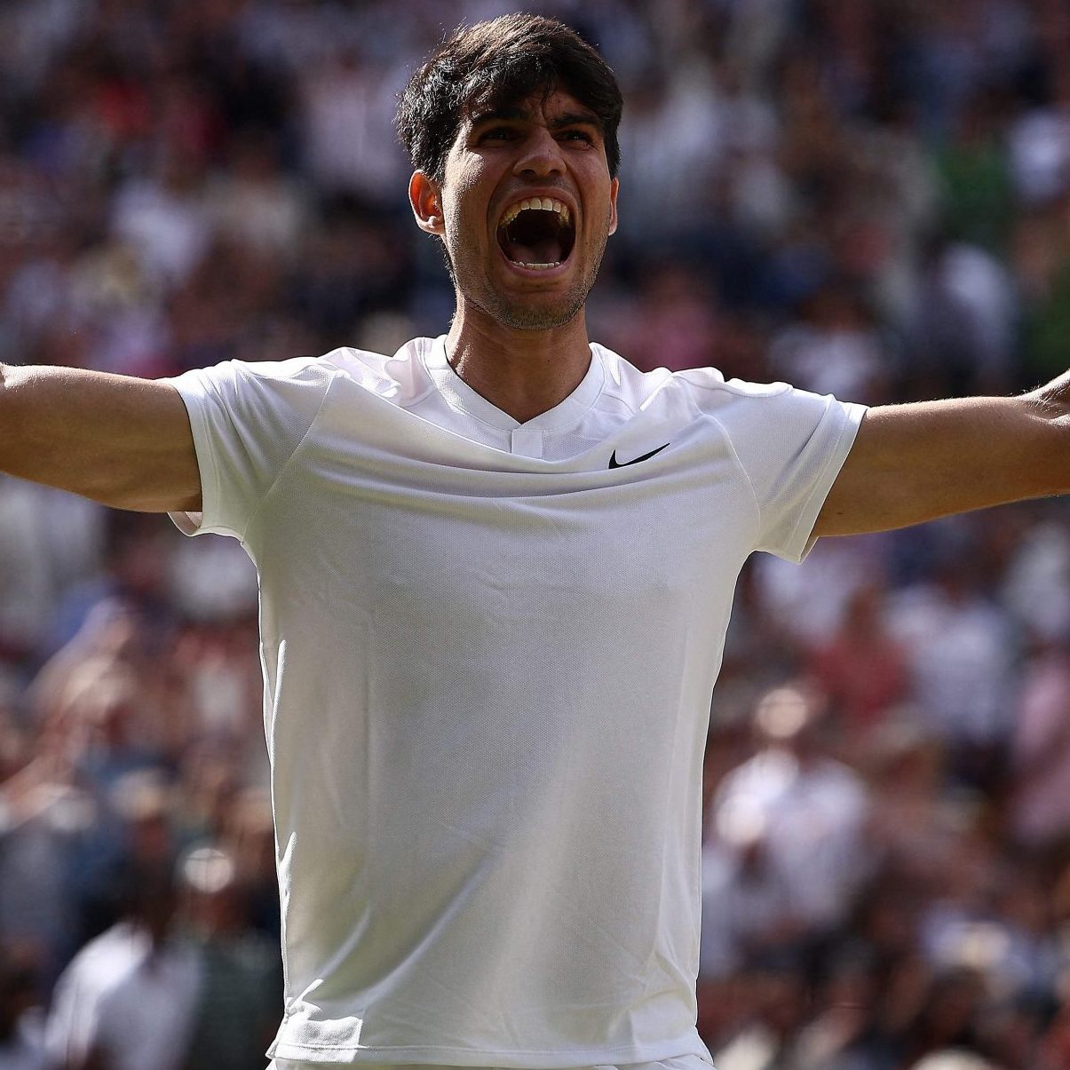 Carlos Alcaraz holt wie im Vorjahr den Wimbledon-Titel gegen Novak Djokovic.