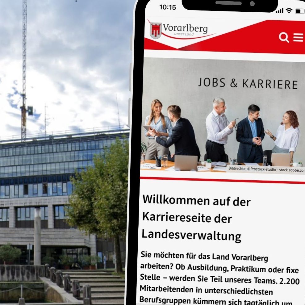 Mit rund 2.200 Beschäftigten gehört das Amt der Vorarlberger Landesregierung zu den größten Arbeitgebern in der Region Vorarlberg.