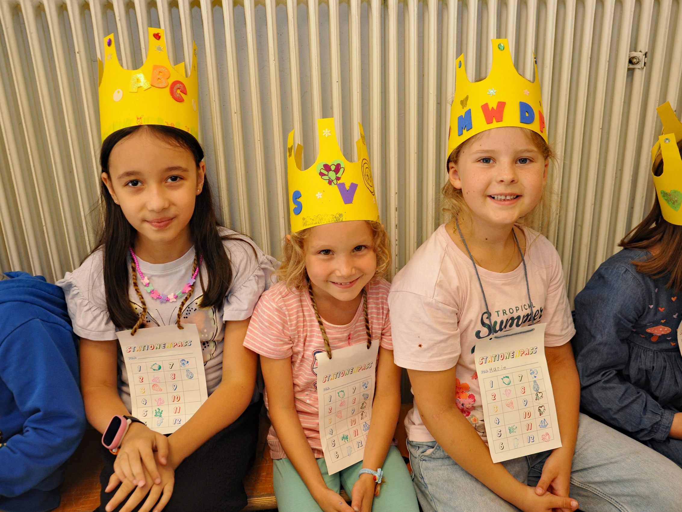 Die Erstklässler feierten, dass sie alle Buchstaben des Alphabets gelernt haben.