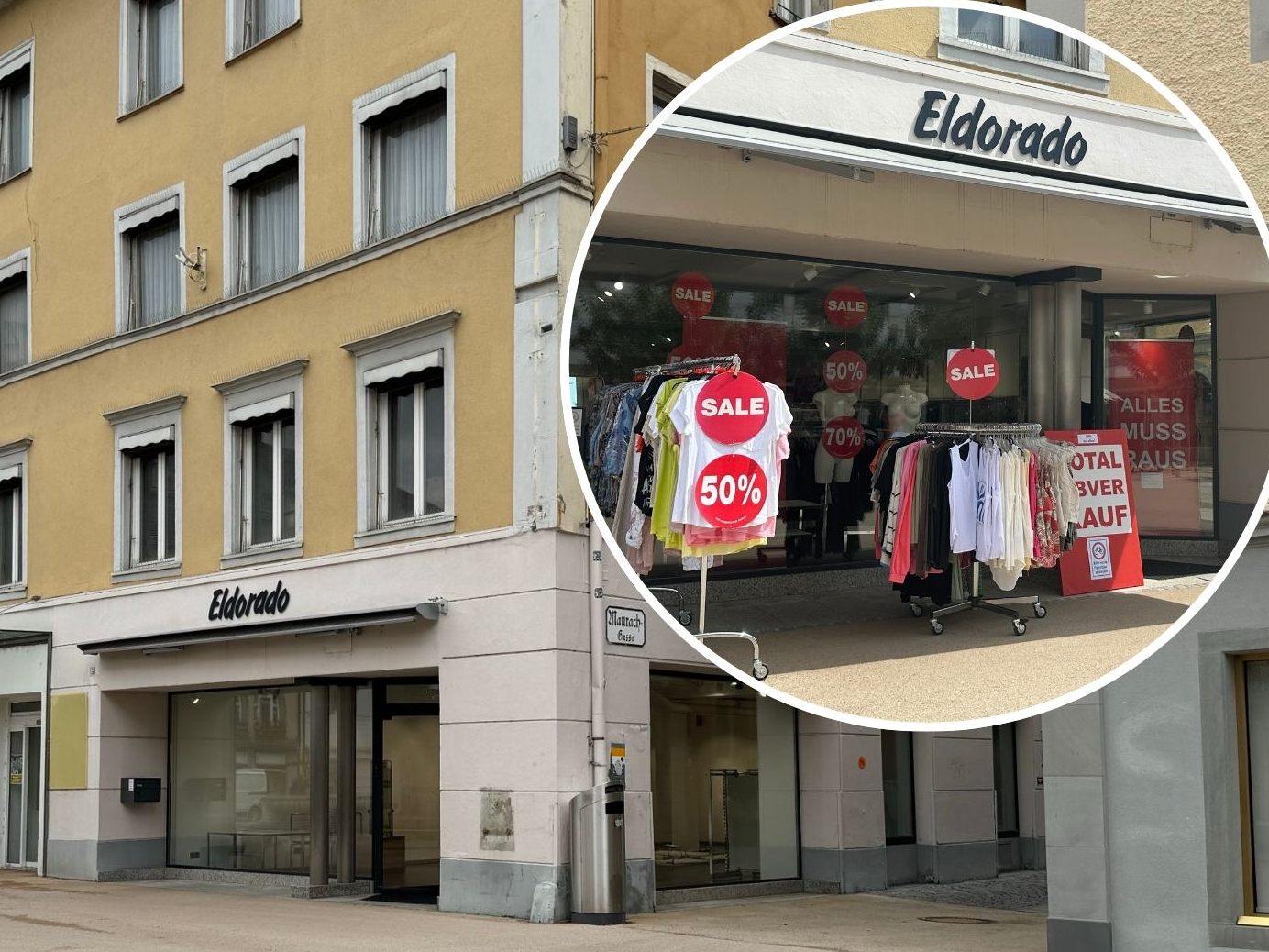 Was passiert nach der Schließung des Modegeschäfts Eldorado mit dem Lokal? Was passiert nach der Schließung des Modegeschäfts Eldorado mit dem Lokal?