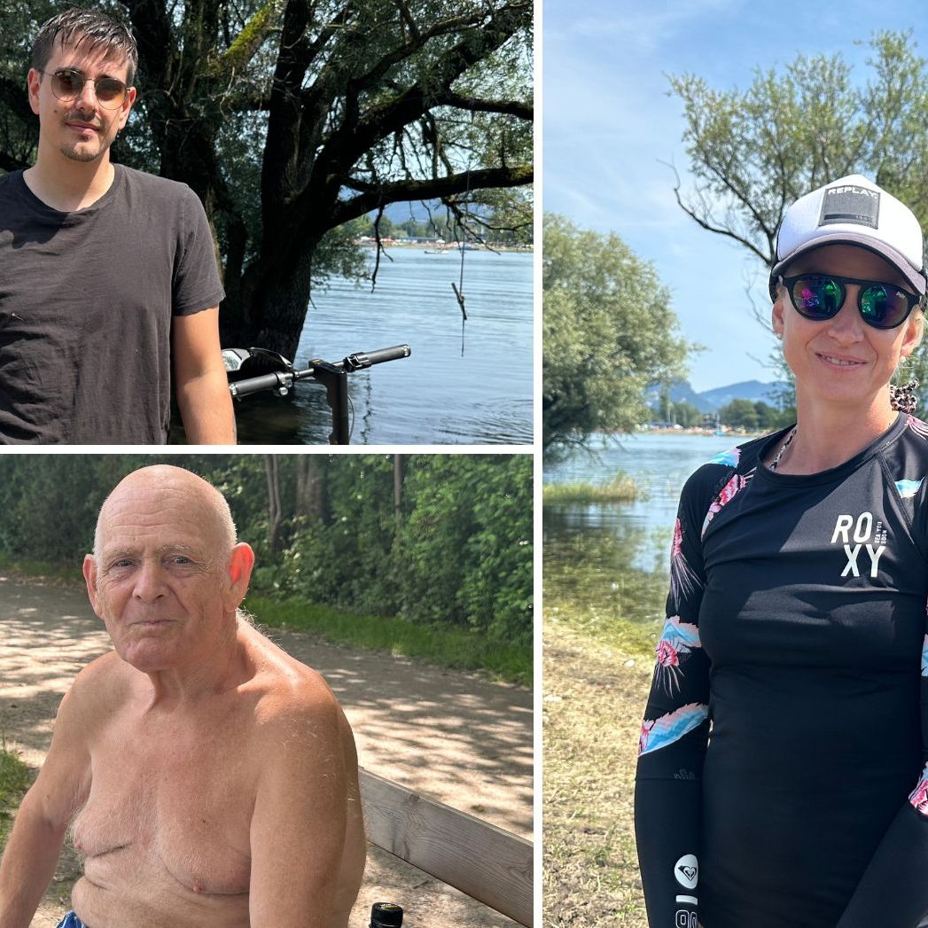 Stört das Resthochwasser beim Baden im Bodensee?