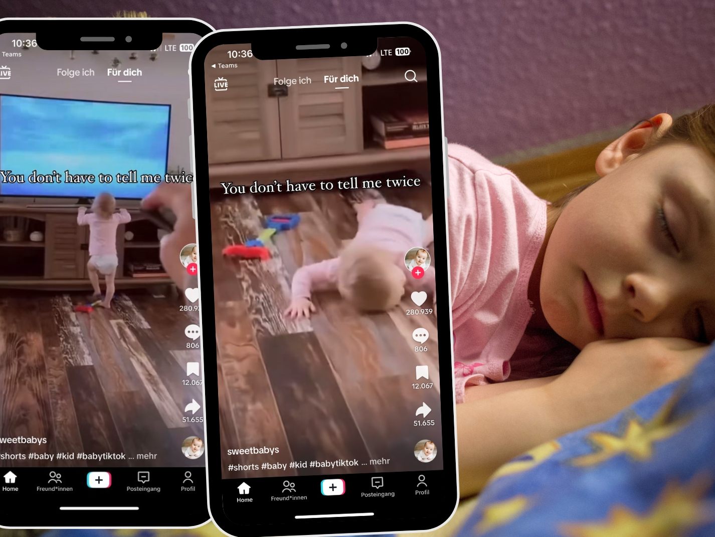 Patrick Pluel , @sweetbabys_for_you / TikTok , Canva (Symbolbild)