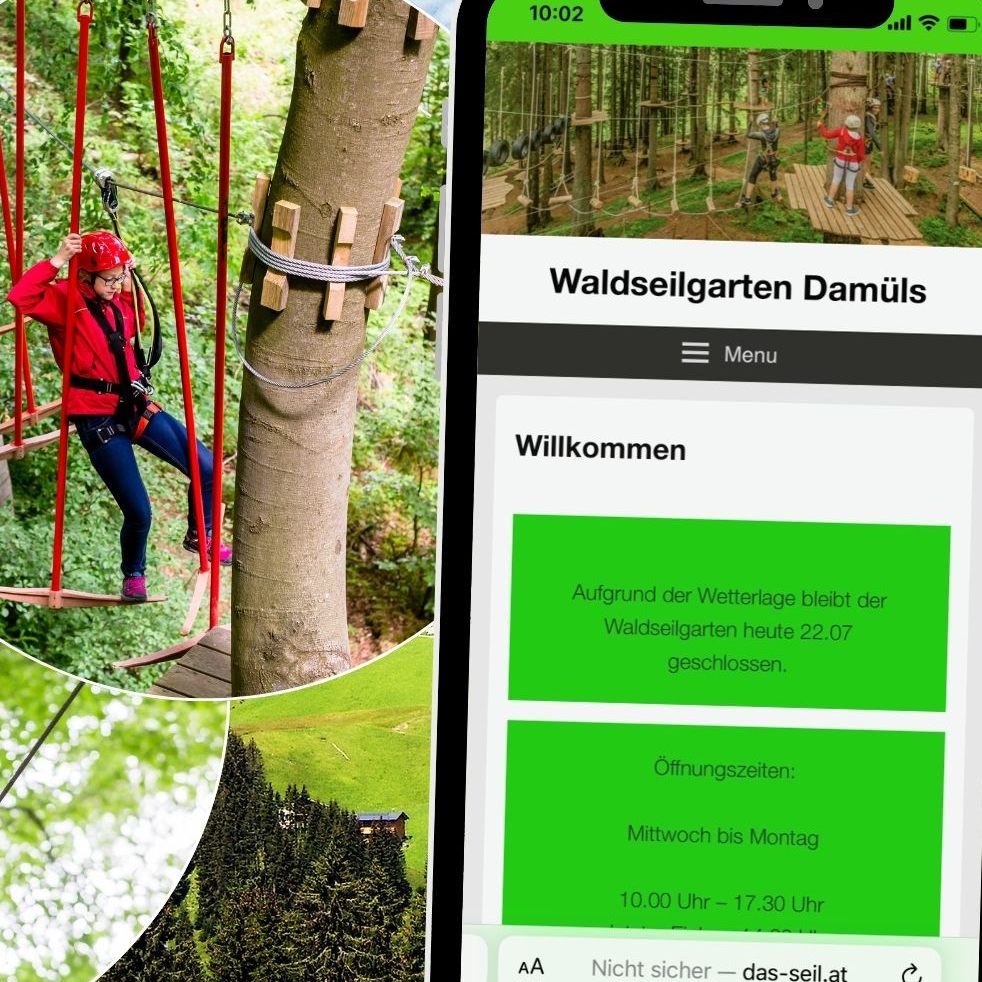 Der Waldseilgarten Damüls im Bregenzerwald bietet ein abwechslungsreiches Freizeiterlebnis