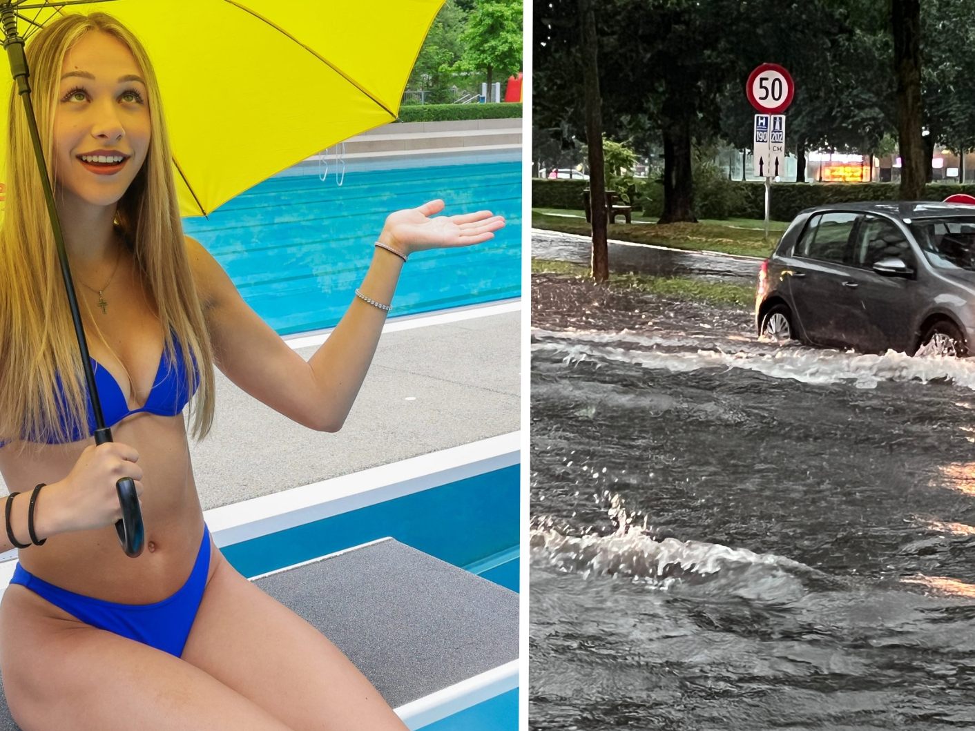 Es wird sommerlich - aber mit Gewittern. (Symbolbild)