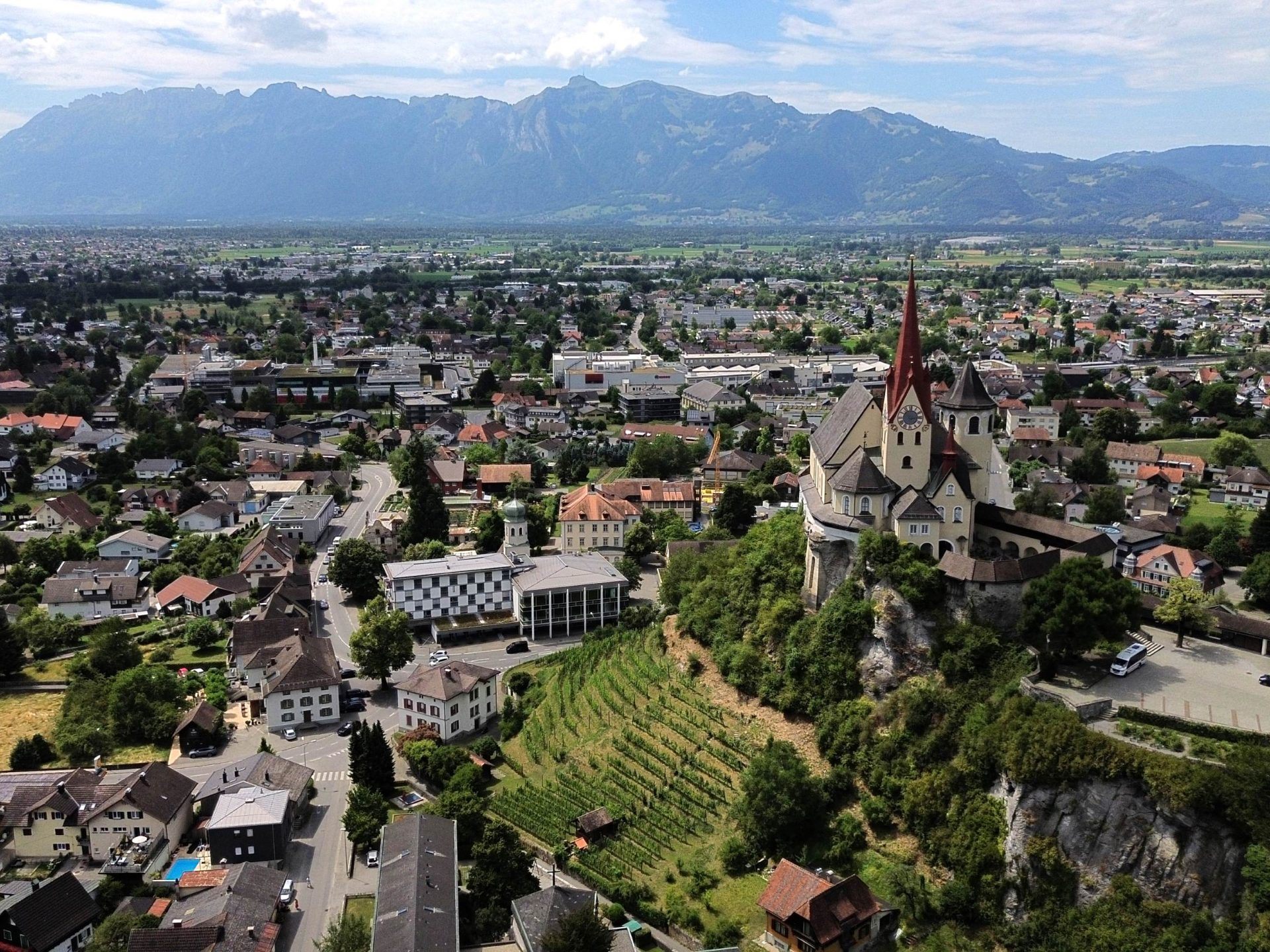Rankweil von oben. Rankweil von oben.
