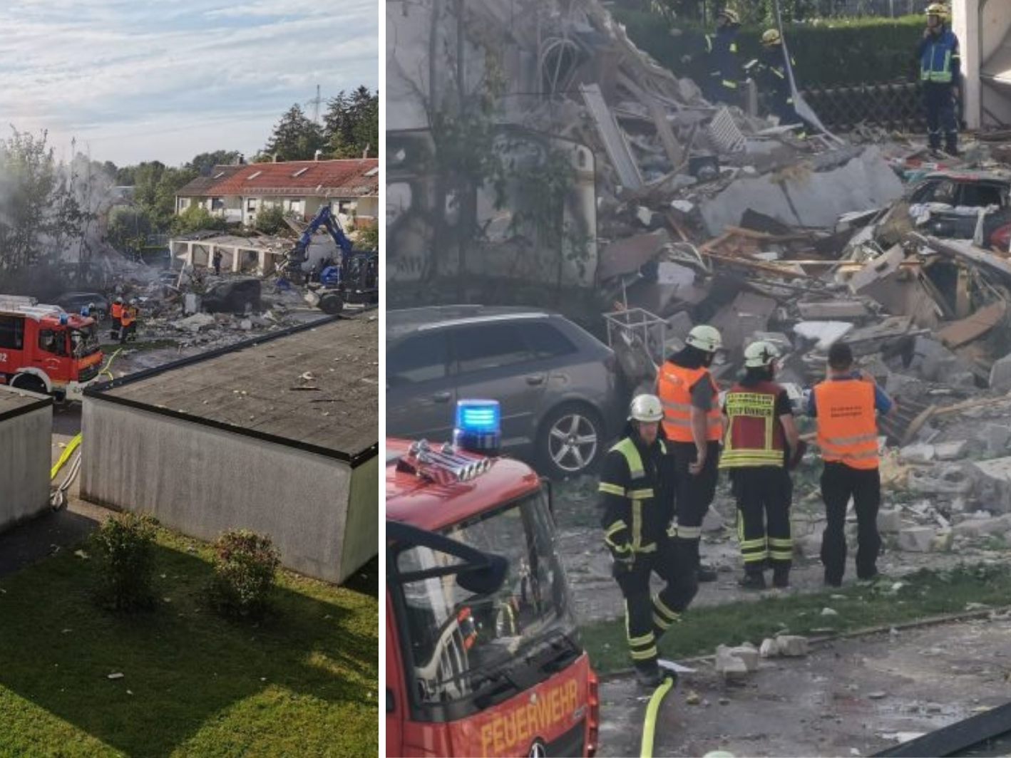 Kriminalisten werden sich demnächst den Ort der Explosion in Memmingen genauer ansehen.