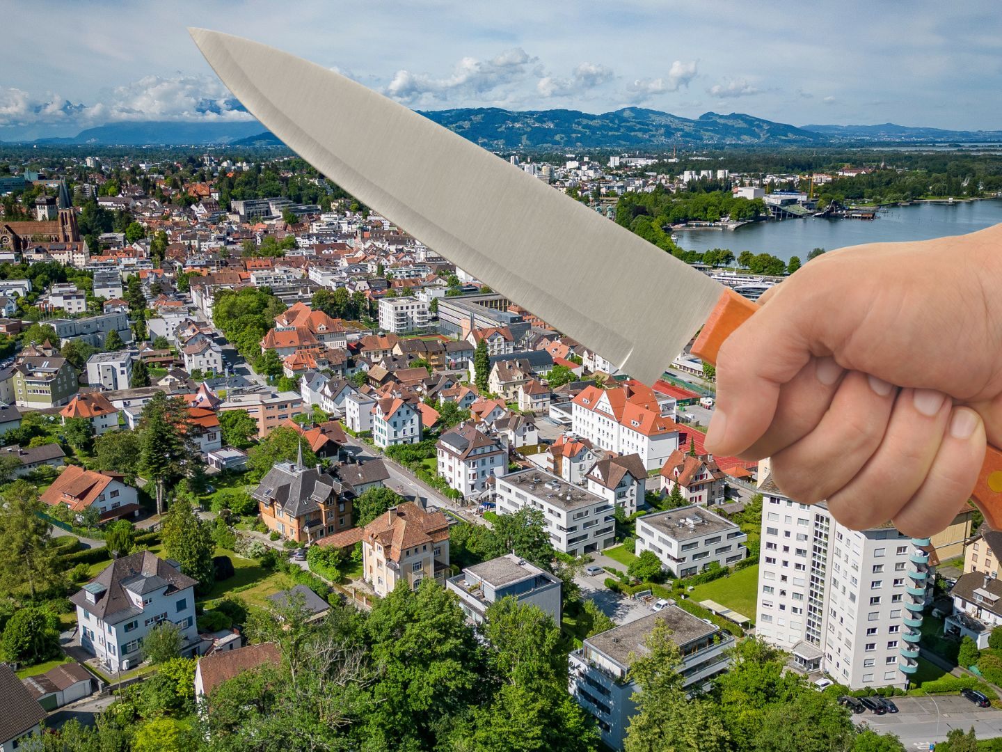 Ein Nachbarschaftsstreit in Bregenz eskalierte.