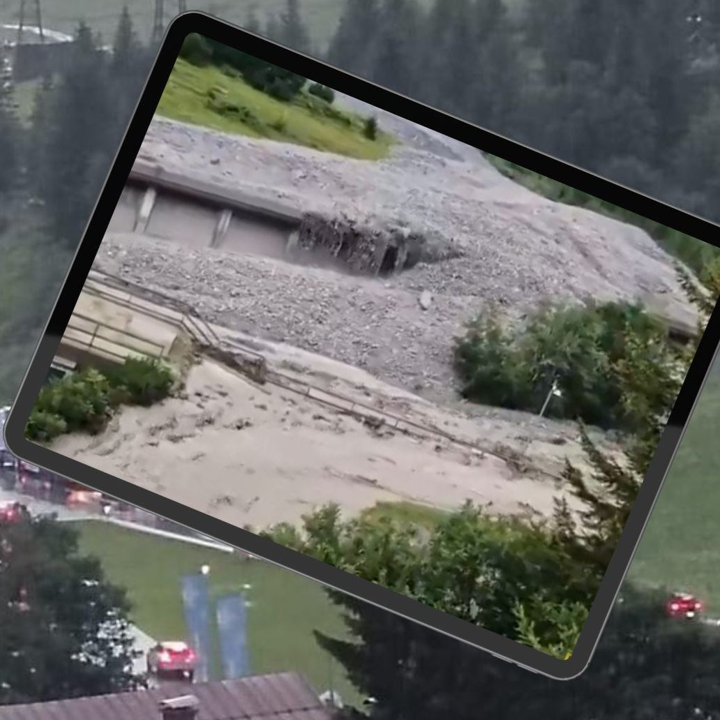 Ein Murenabgang blockiert derzeit die Straßenverbindung über den Arlberg nach Tirol.