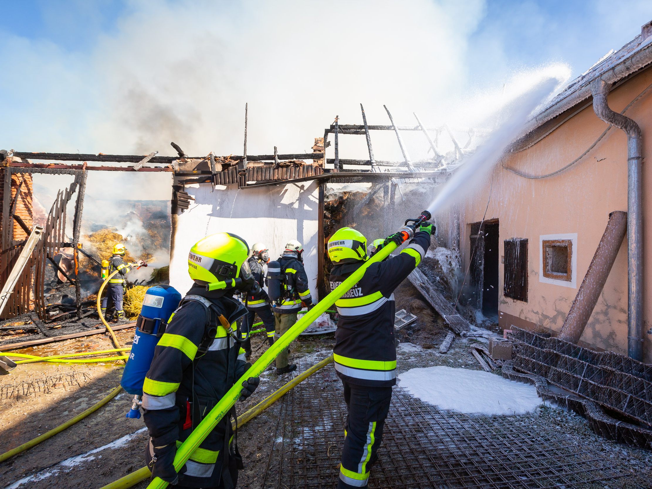 Feuerwehreinsatz in Sittendorf.