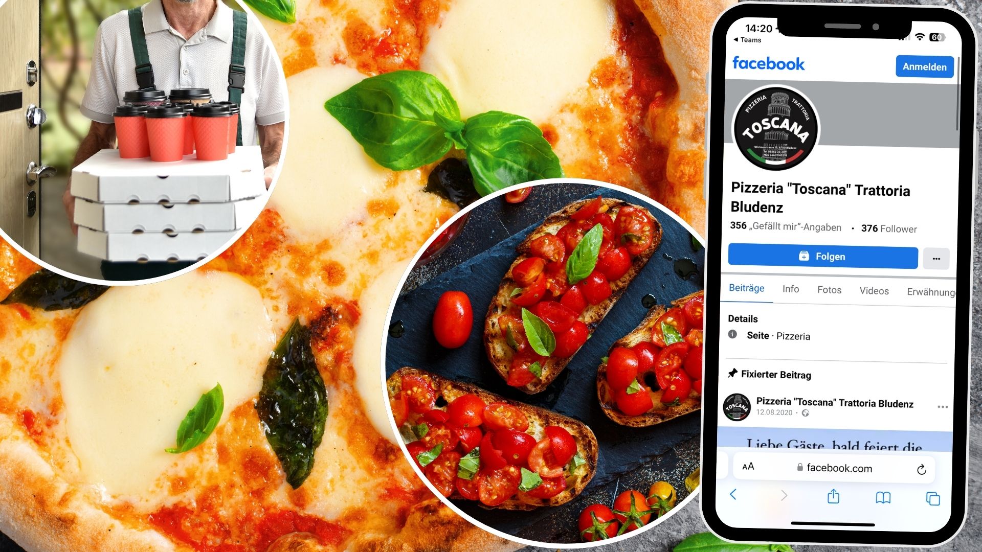 Mit der Pizzeria Toscana erreicht Sie die Essenz italienischer Kochkunst.