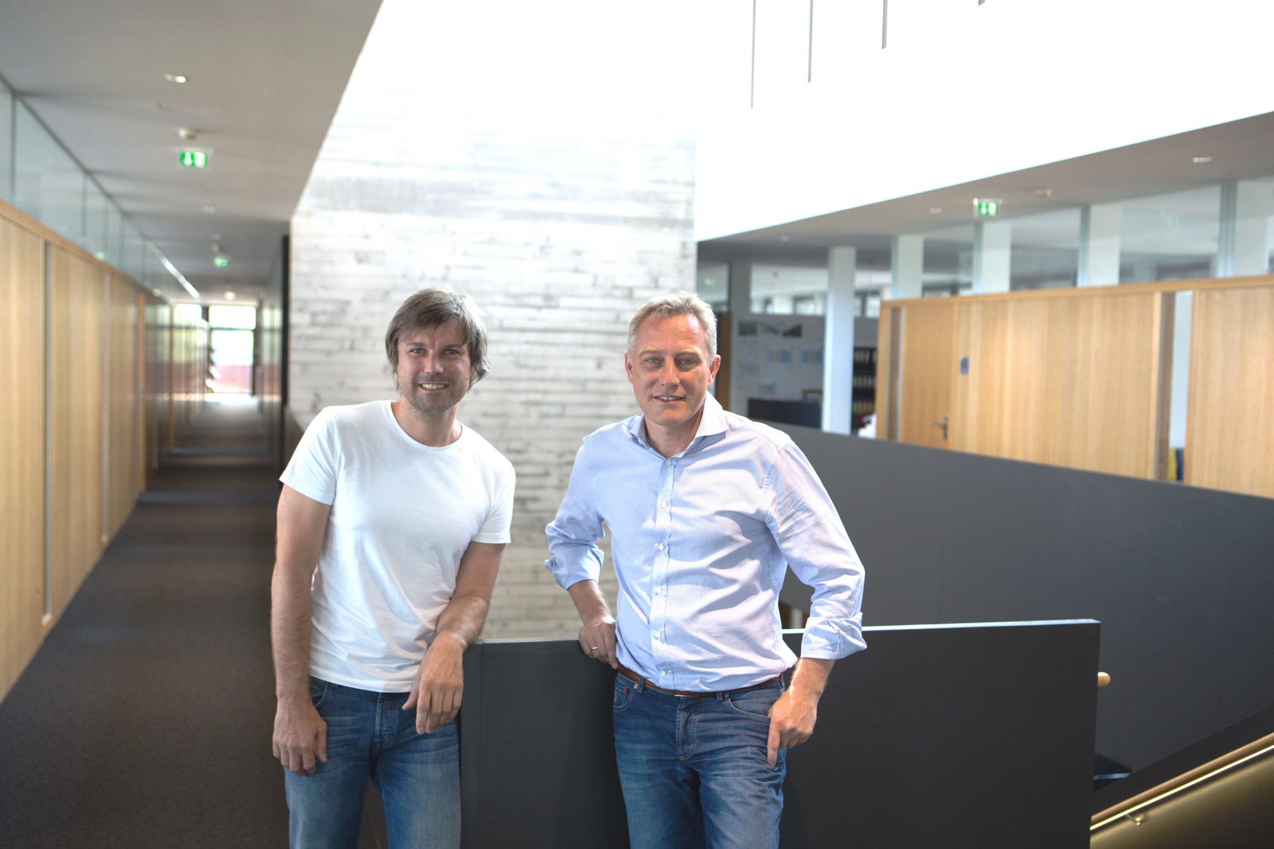 Eigentümer und Geschäftsfüher der i+R Gruppe, Reinhard Schertler und Joachim Alge
