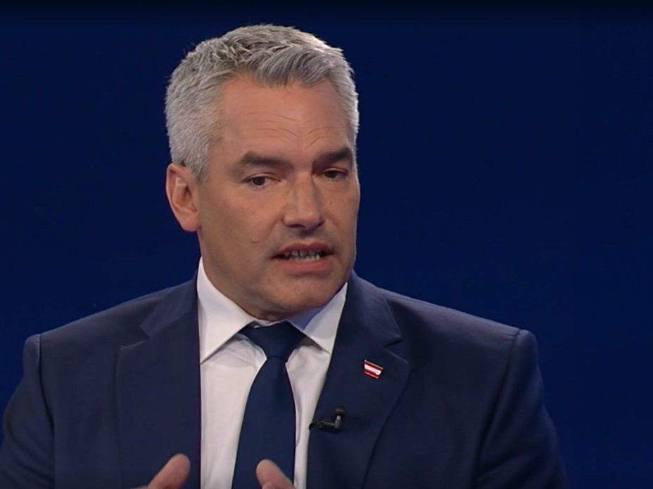 Karl Nehammer am Donnerstag in der ZiB 2. Karl Nehammer am Donnerstag in der ZiB 2.