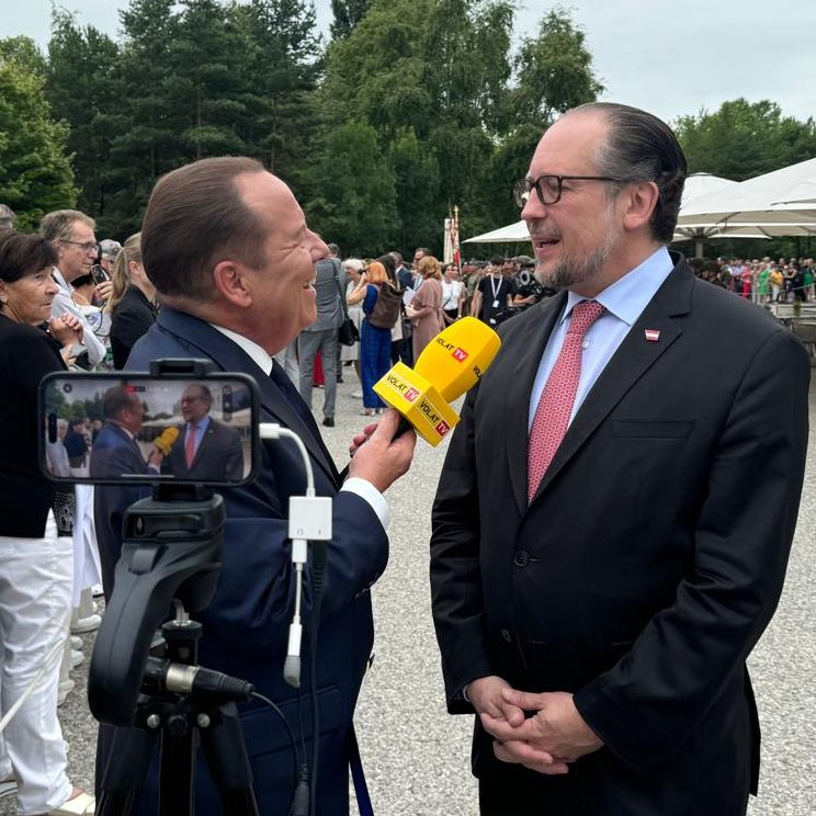 Bundesminister Schallenberg beim VOL.AT-Interview