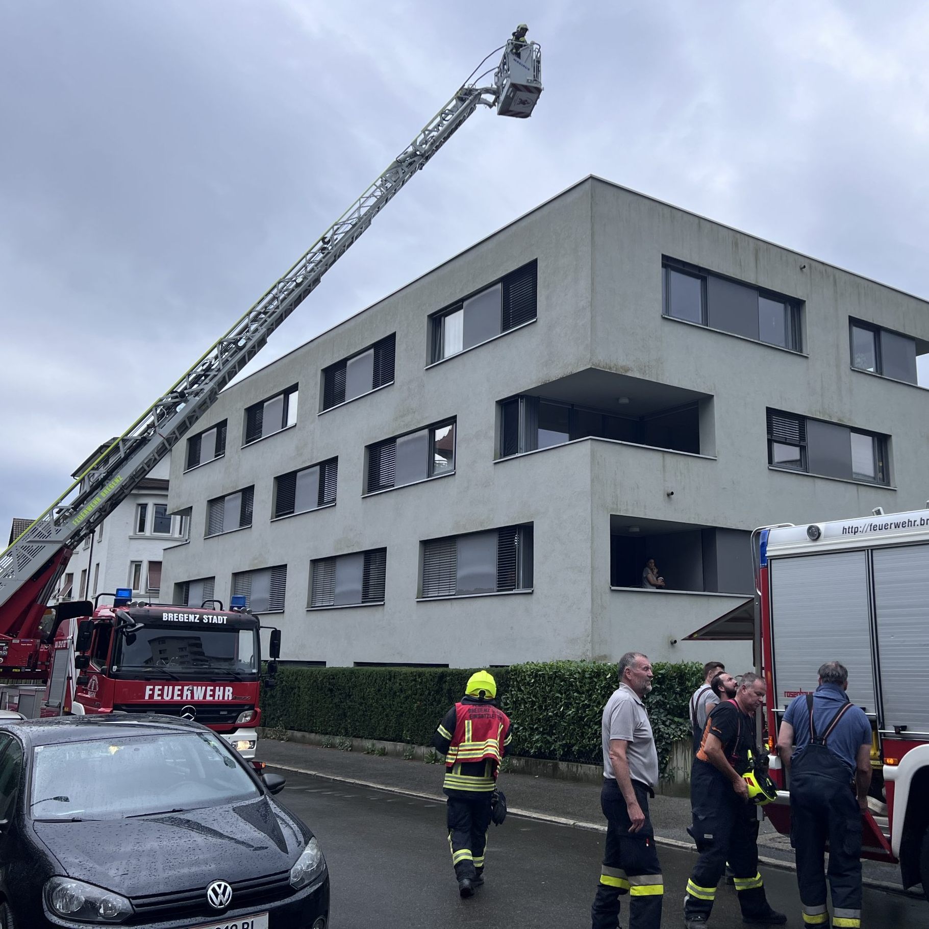 Feuerwehreinsatz in der Belruptstraße.