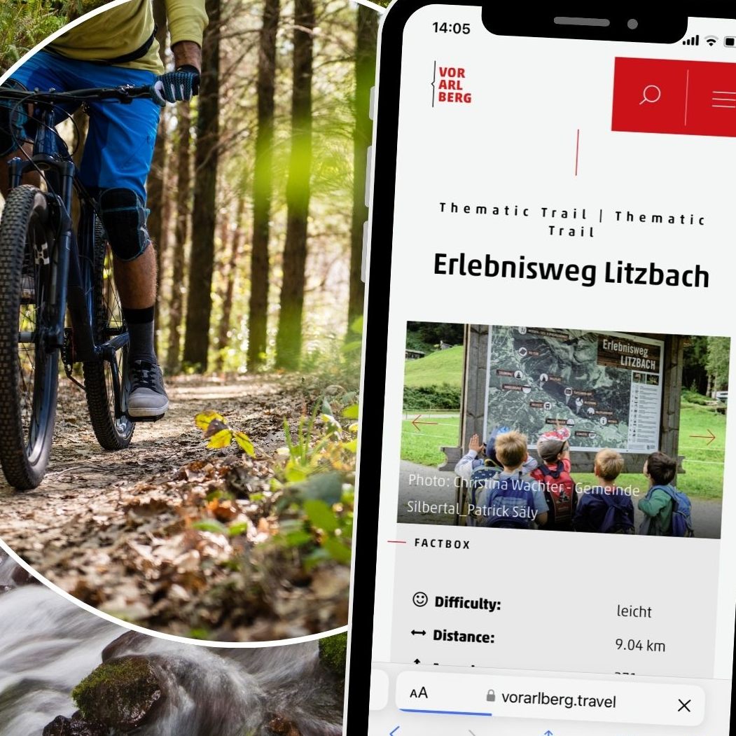 Der Erlebnisweg Litzbach in Schruns ist ein wahres Paradies für Wanderer und insbesondere Familien.