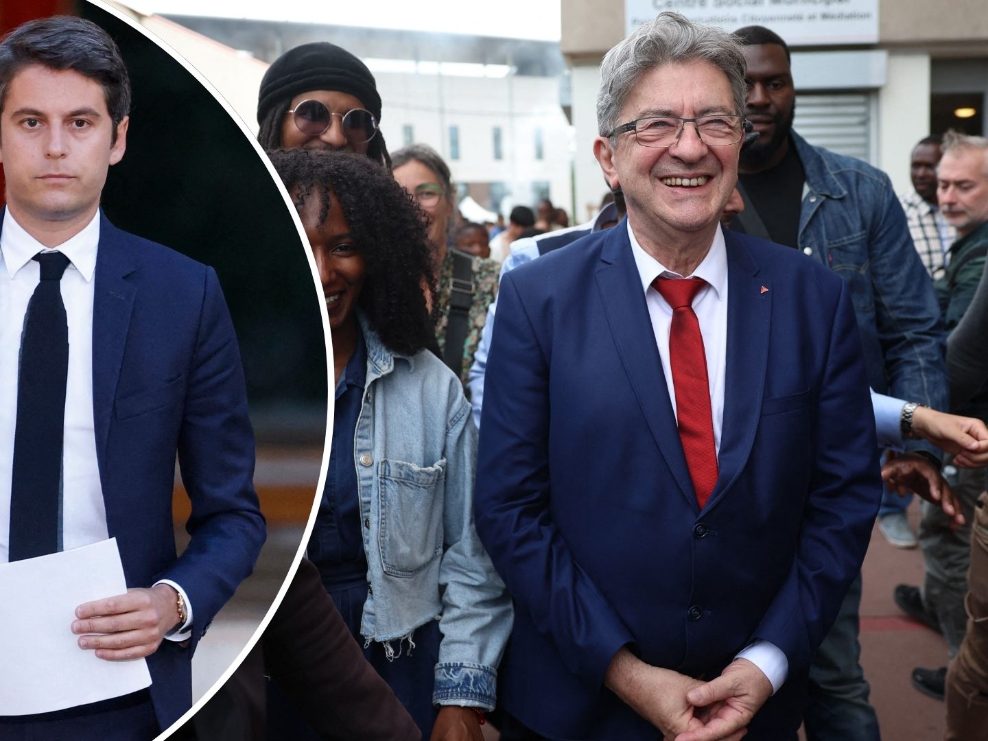 Premier Attal kündigt Rücktritt an - Linke vorne.