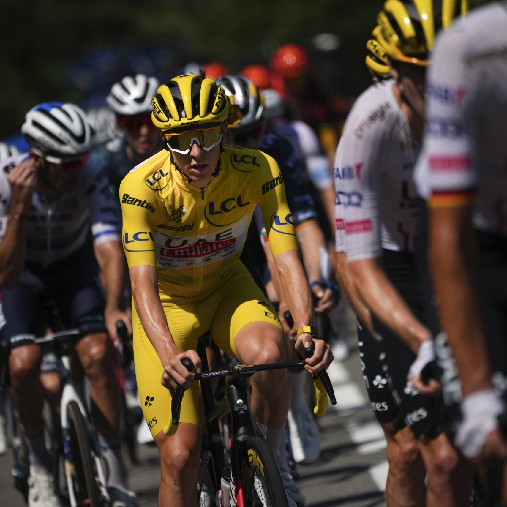 Im Gelben Trikot: Tadej Pogacar.