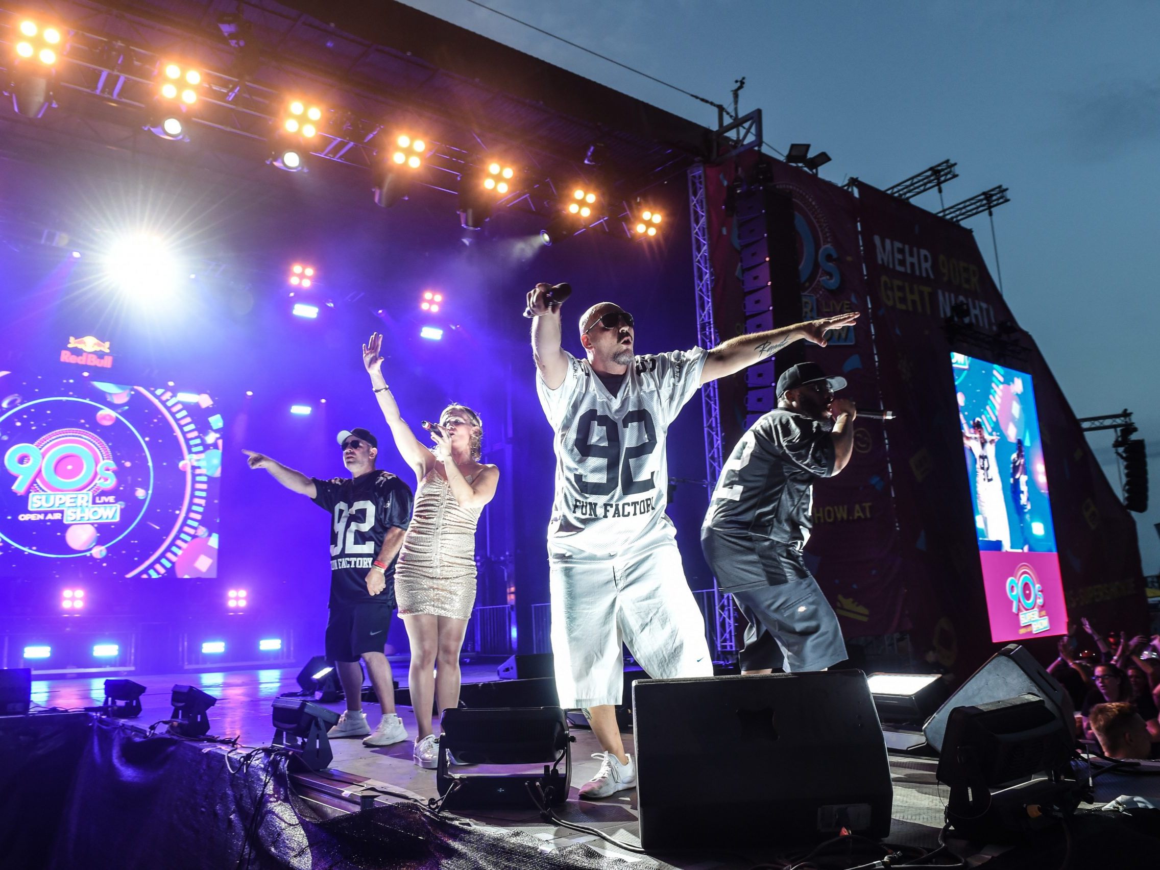 Auch "Fun Factory" wird bei der "90s Super Show" auf der Wiener Kaiserwiese für Partystimmung sorgen. Auch "Fun Factory" wird bei der "90s Super Show" auf der Wiener Kaiserwiese für Partystimmung sorgen.