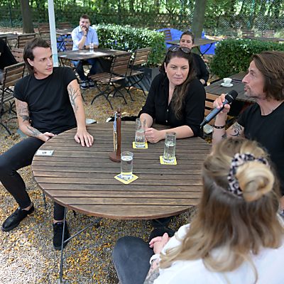 Wlazny stellte seine Kandidaten am Stammtisch vor.