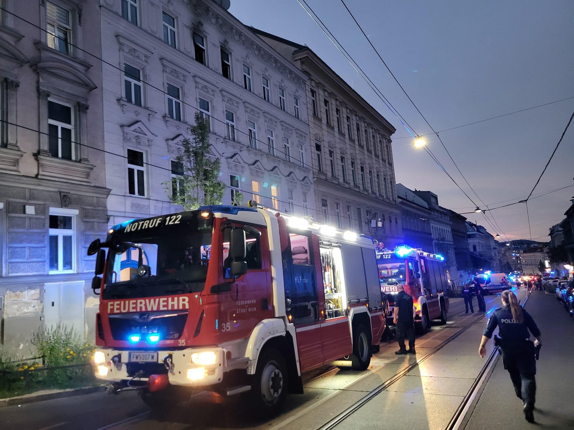 Feuerwehreinsatz in der Panikengasse. Feuerwehreinsatz in der Panikengasse.