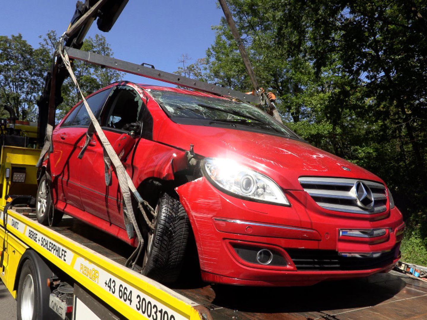 Der Unfall ereignete sich gegen 11:35 Uhr.