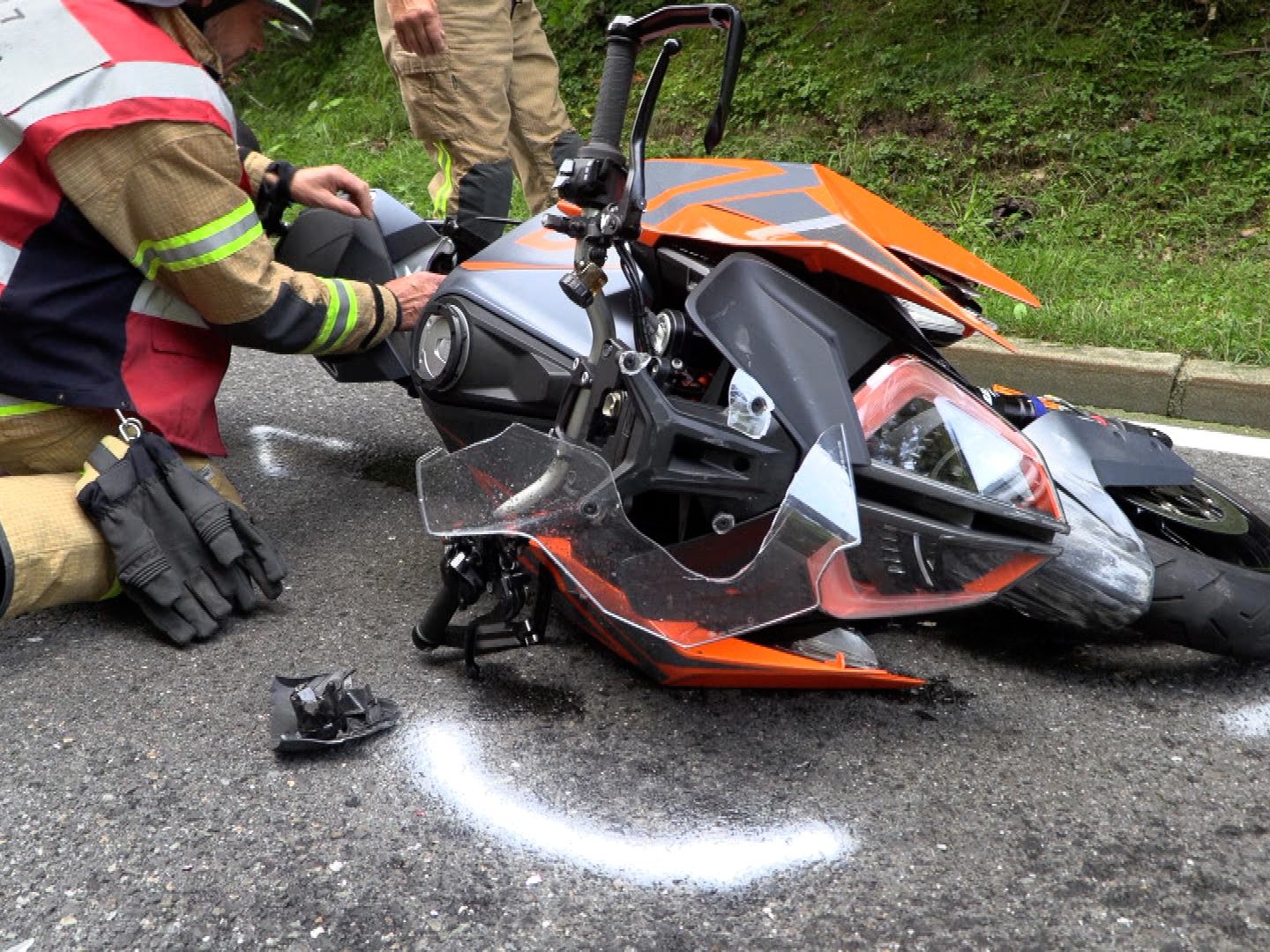 Motorradfahrer kam zu Sturz Motorradfahrer kam zu Sturz