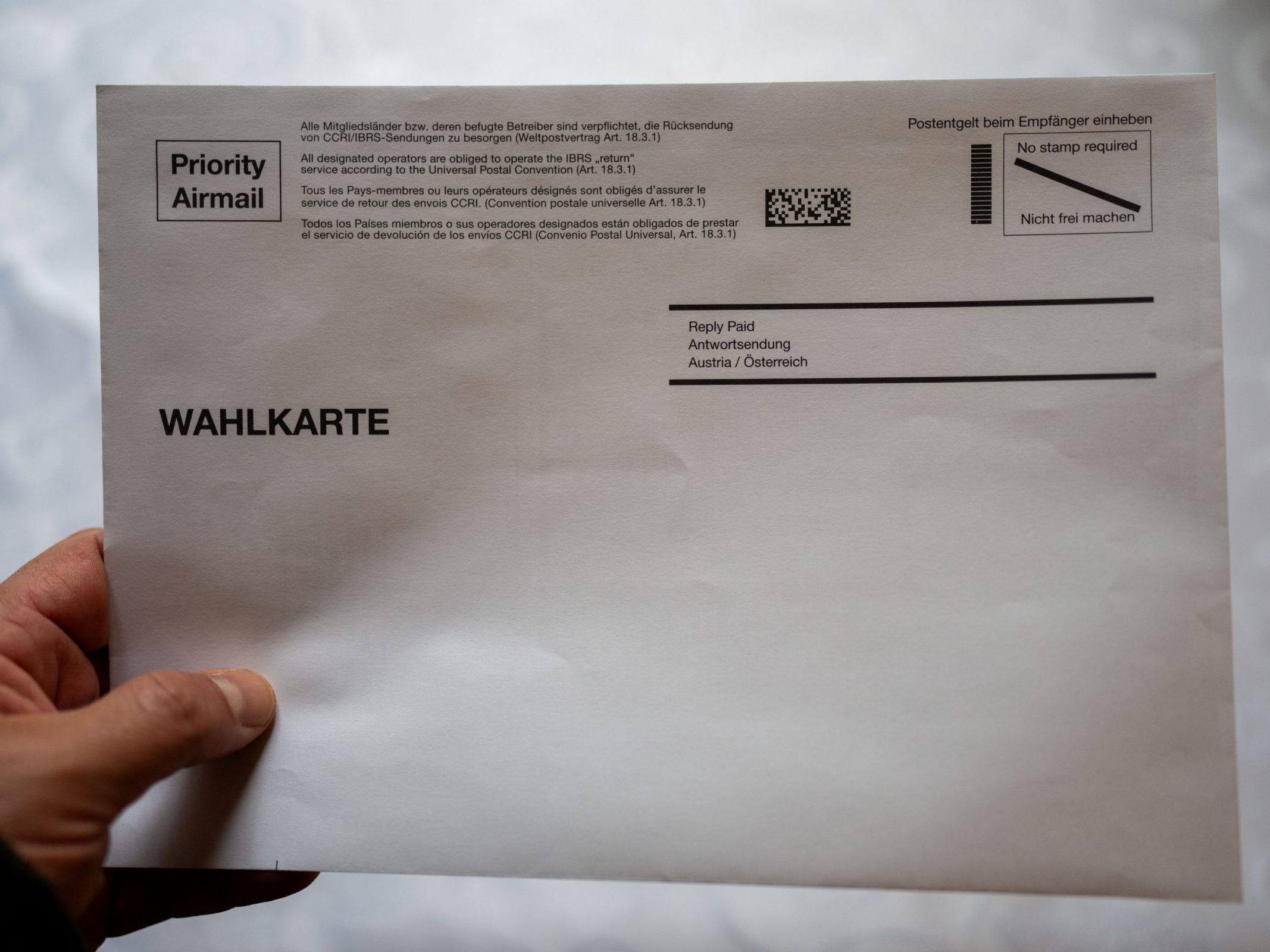 Wahlkarten können beantragt werden.