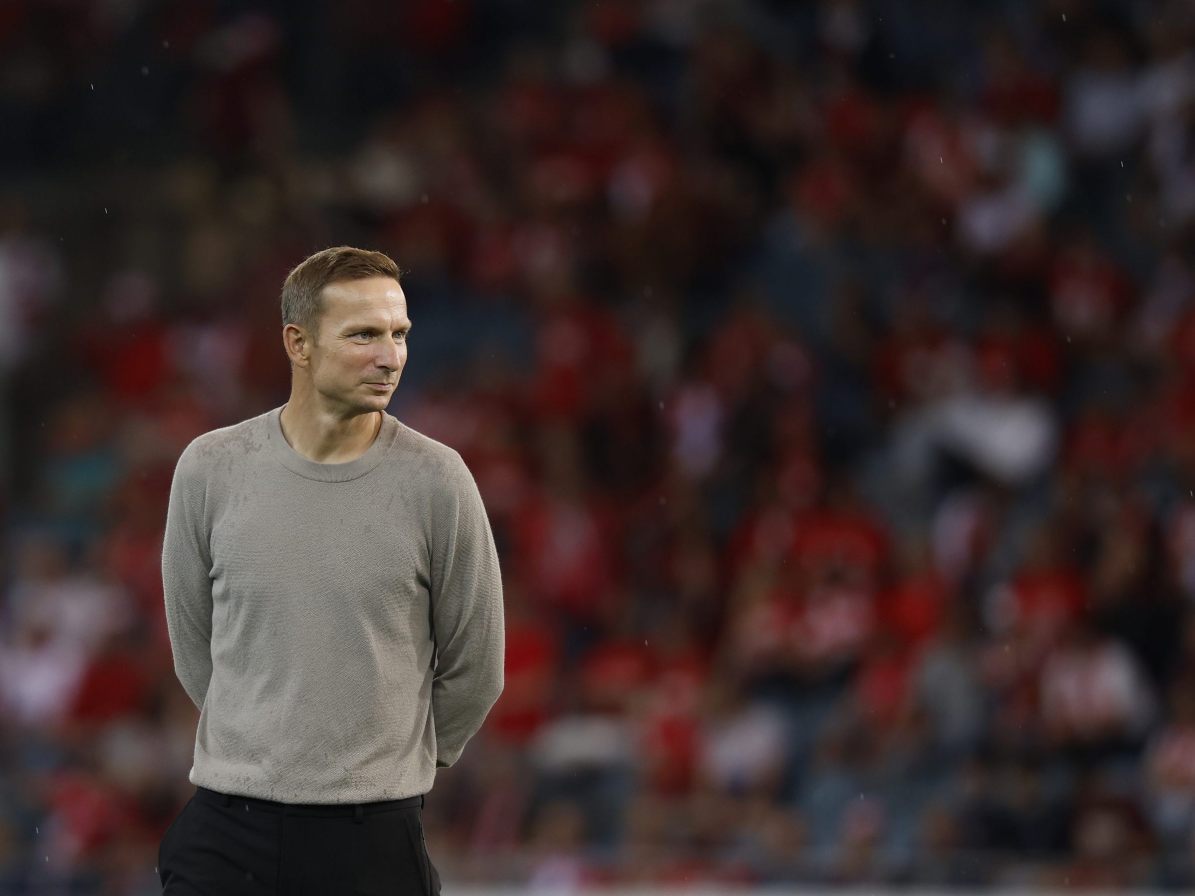 Für Salzburg - im Bild Trainer Lijnders - geht es am Dienstag gegen Twente.