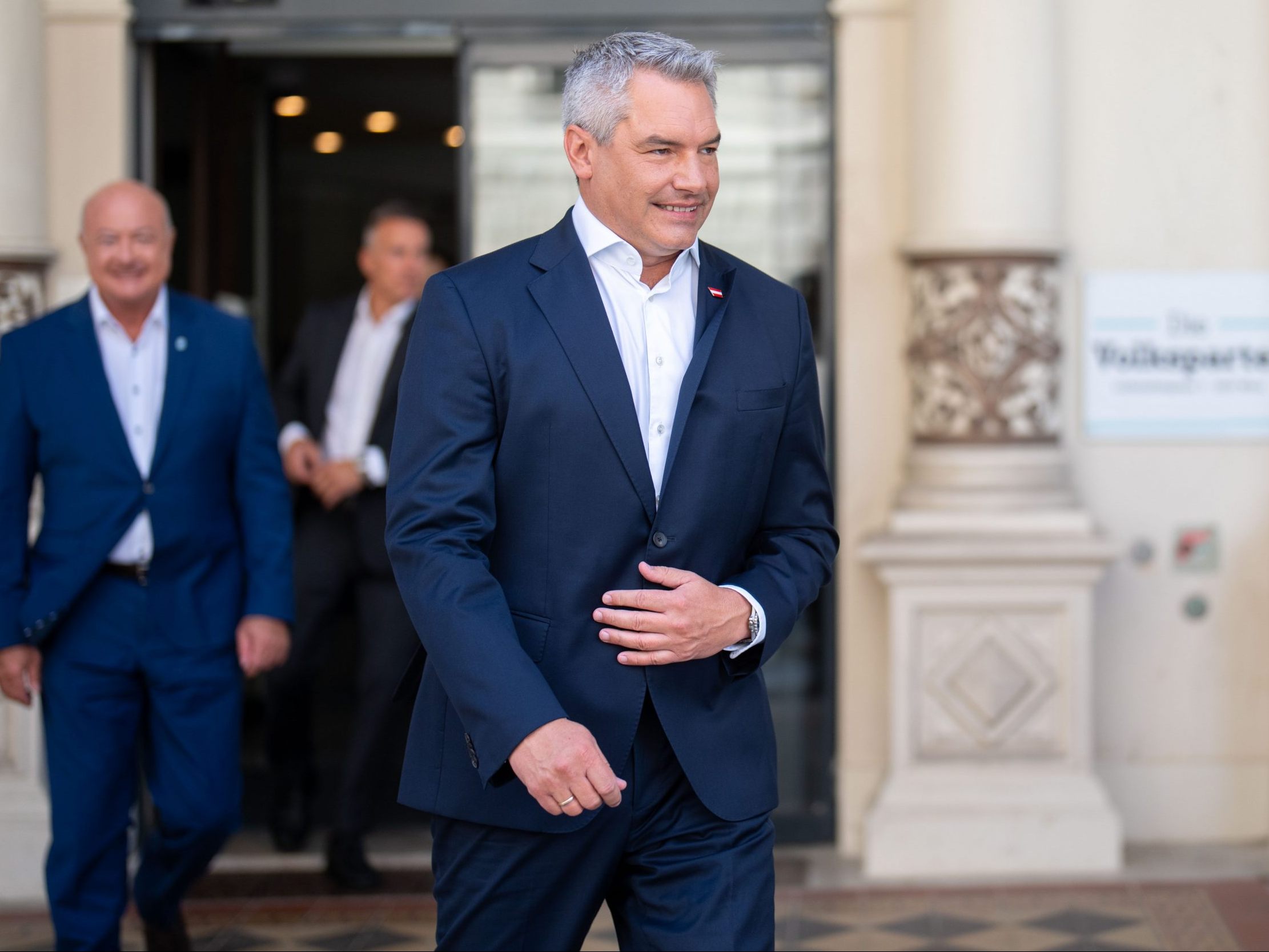 Nehammer ist am Montag zu einer neuen Tour aufgebrochen.