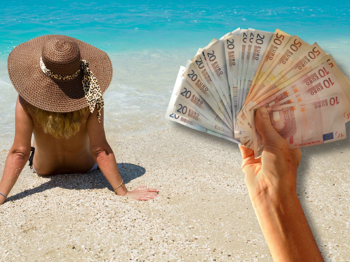 Frauen haben weniger Urlaubsbudget als Männer.