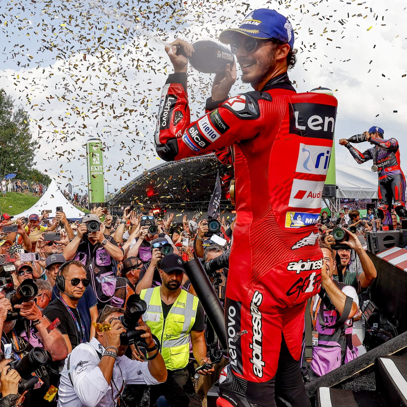 Bagnaia in Spielberg wieder voran.