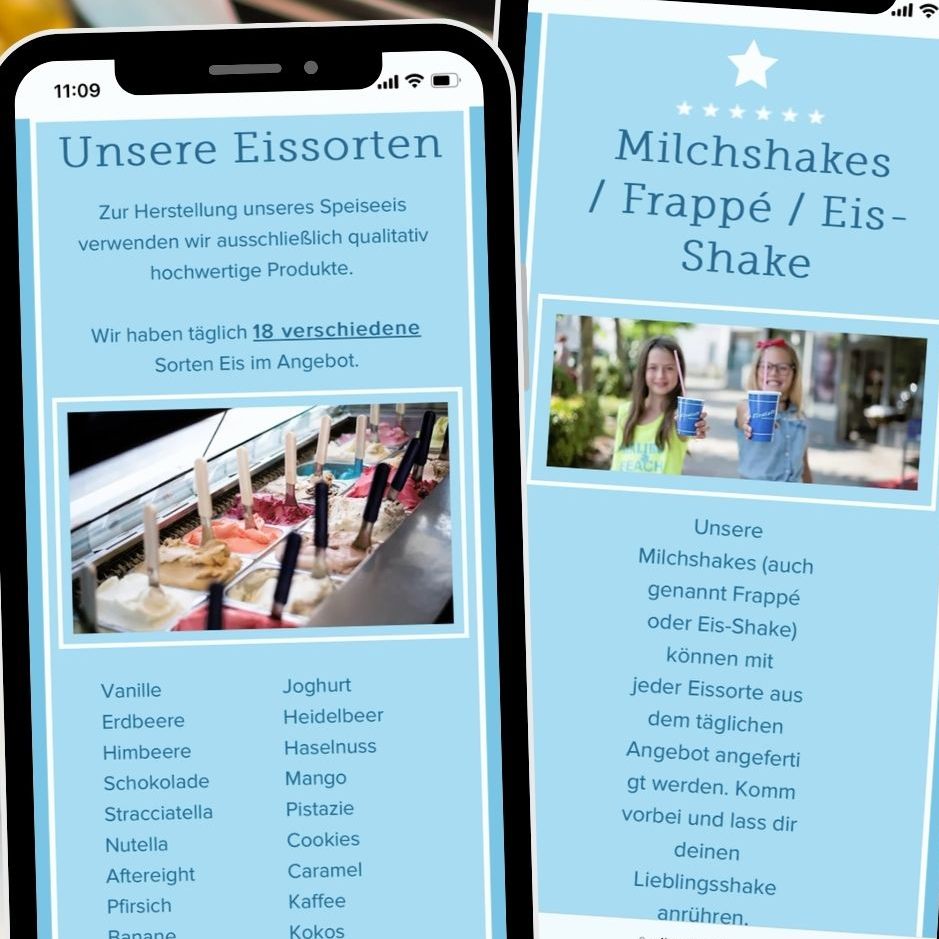 Die Eisdiele Silvretta, eine der ältesten Eisdielen Vorarlbergs.