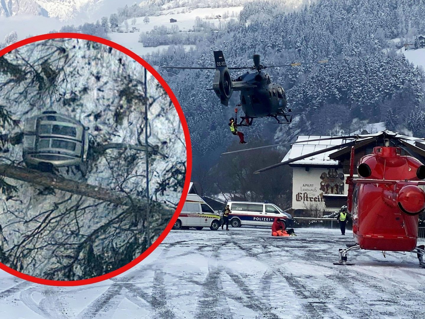 Nach dem Gondelabsturz mit Schwerverletzten in Tirol wurden die Ermittlungen eingestellt.