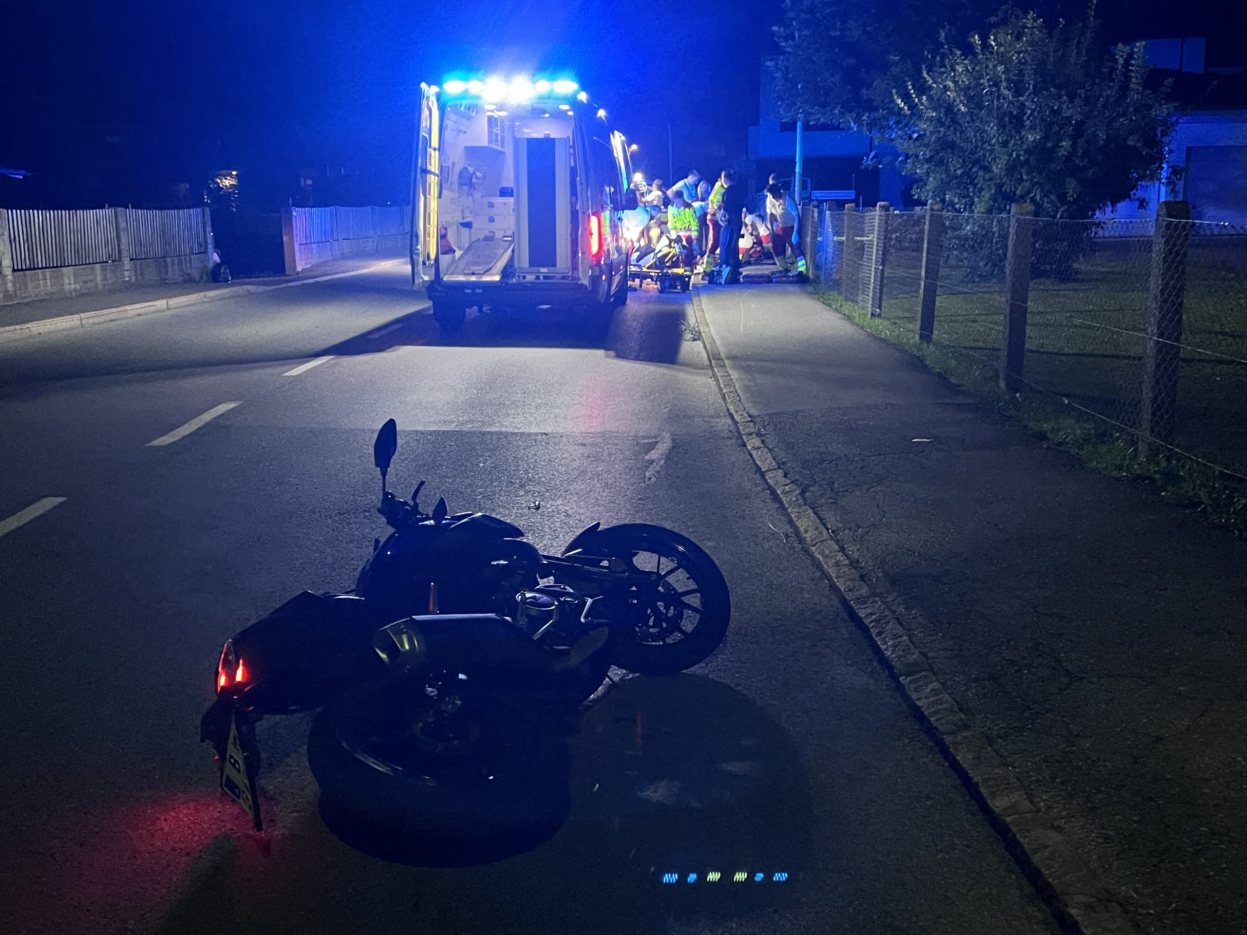 Einsatz nach einem Unfall in Lochau