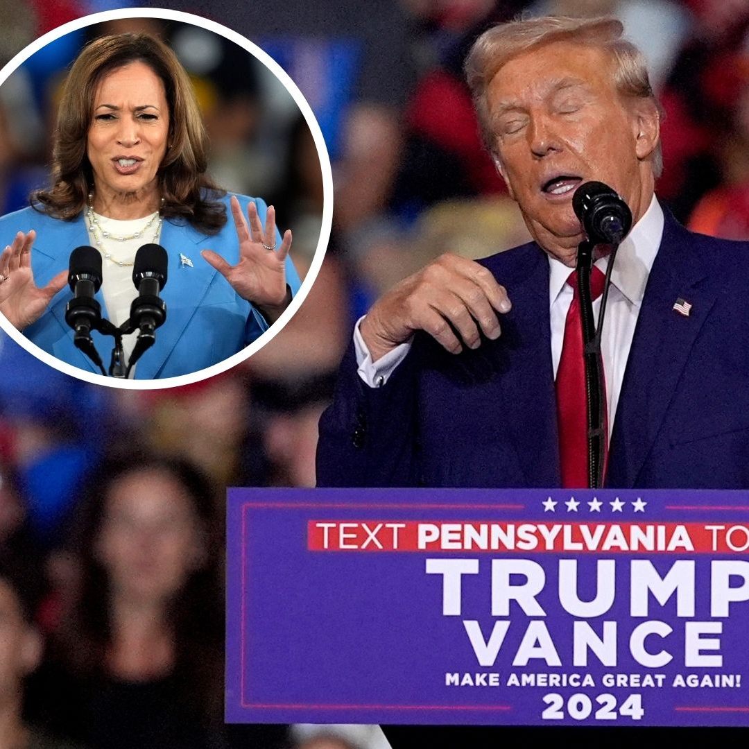 Der Ex-Präsident lehnte sich bei einem Wahlkampfauftritt mal wieder gewaltig ist dem Fenster.