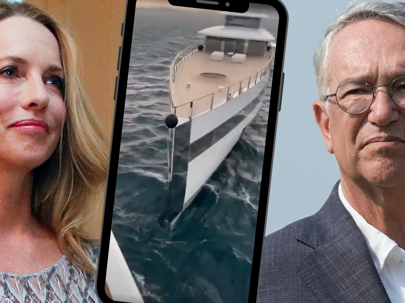 Kollision zweier Milliardäre bzw. ihrer Yachten: Laurene Powell Jobs (l.) und Ricardo Salins Pliego (r.) Kollision zweier Milliardäre bzw. ihrer Yachten: Laurene Powell Jobs (l.) und Ricardo Salins Pliego (r.)