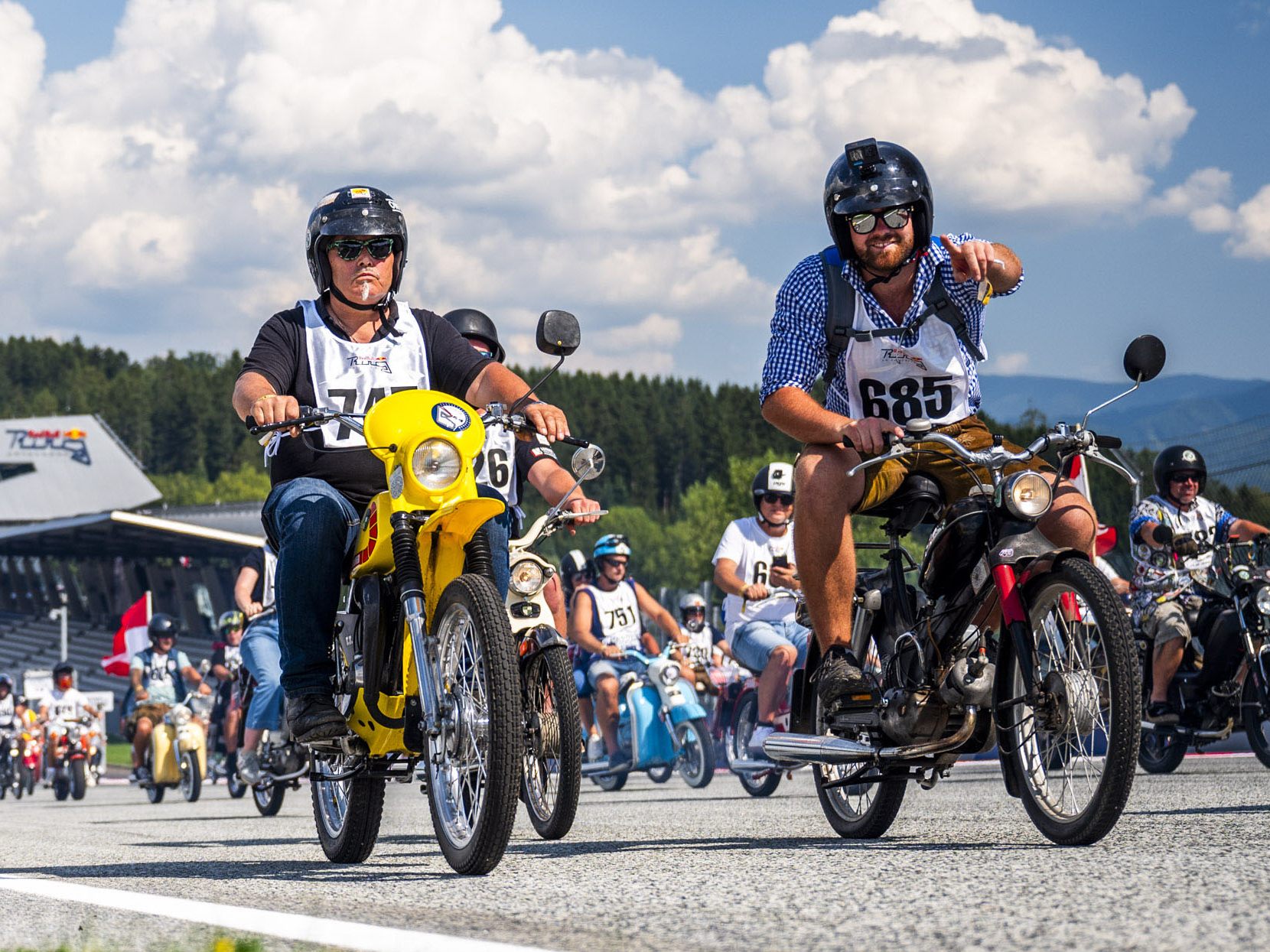 Am Donnerstag waren die 50ccm-Maschinen auf dem Ring unterwegs.