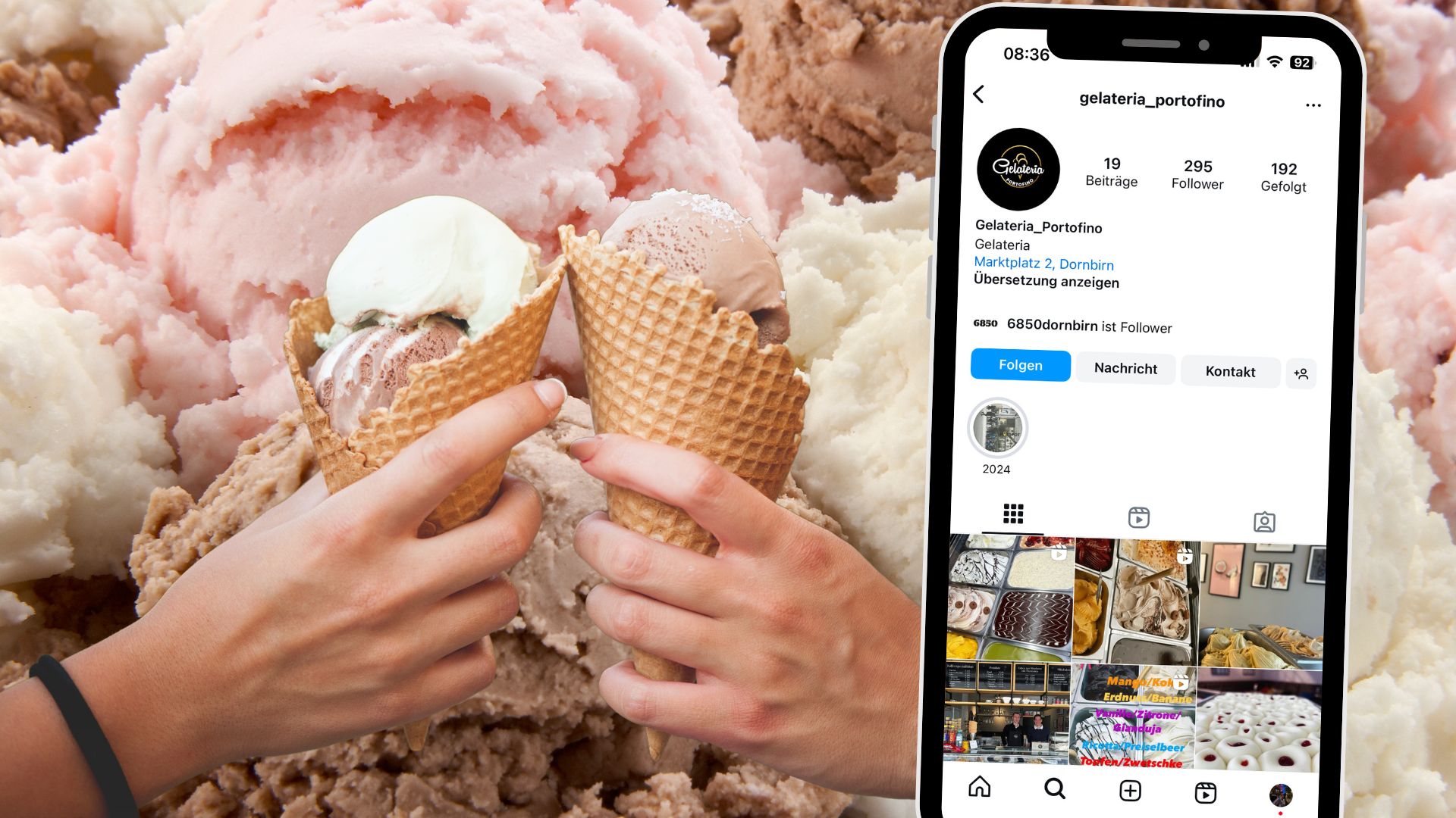 Die Gelateria Portofino in Dornbirn ist ein wahres Paradies für Eisliebhaber. Die Gelateria Portofino in Dornbirn ist ein wahres Paradies für Eisliebhaber.