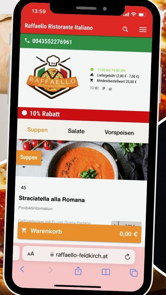 Das Raffaello Ristorante Italiano in Feldkirch begeistert mit einer breiten Auswahl an Speisen.