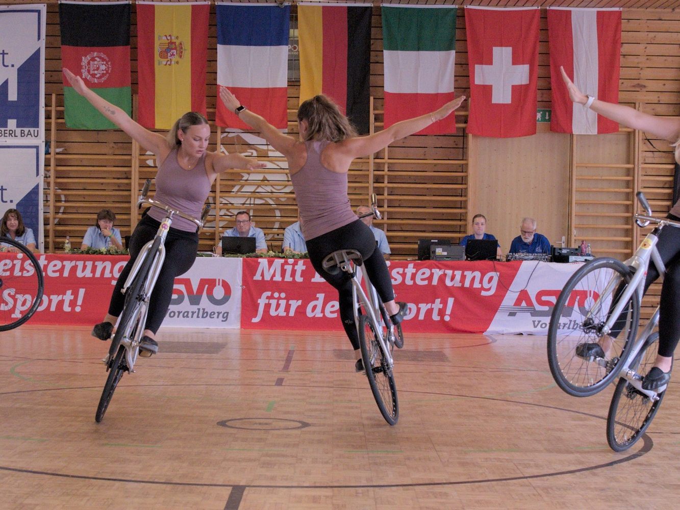 Das Röthner Kunstradquartett wurde in Hohenems Zweiter.