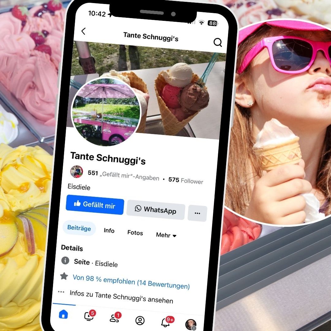 Direkt am Alten Rhein hat sich ein ganz besonderer Ort für Eisliebhaber etabliert: Tante Schnuggi’s Eisfahrrad.