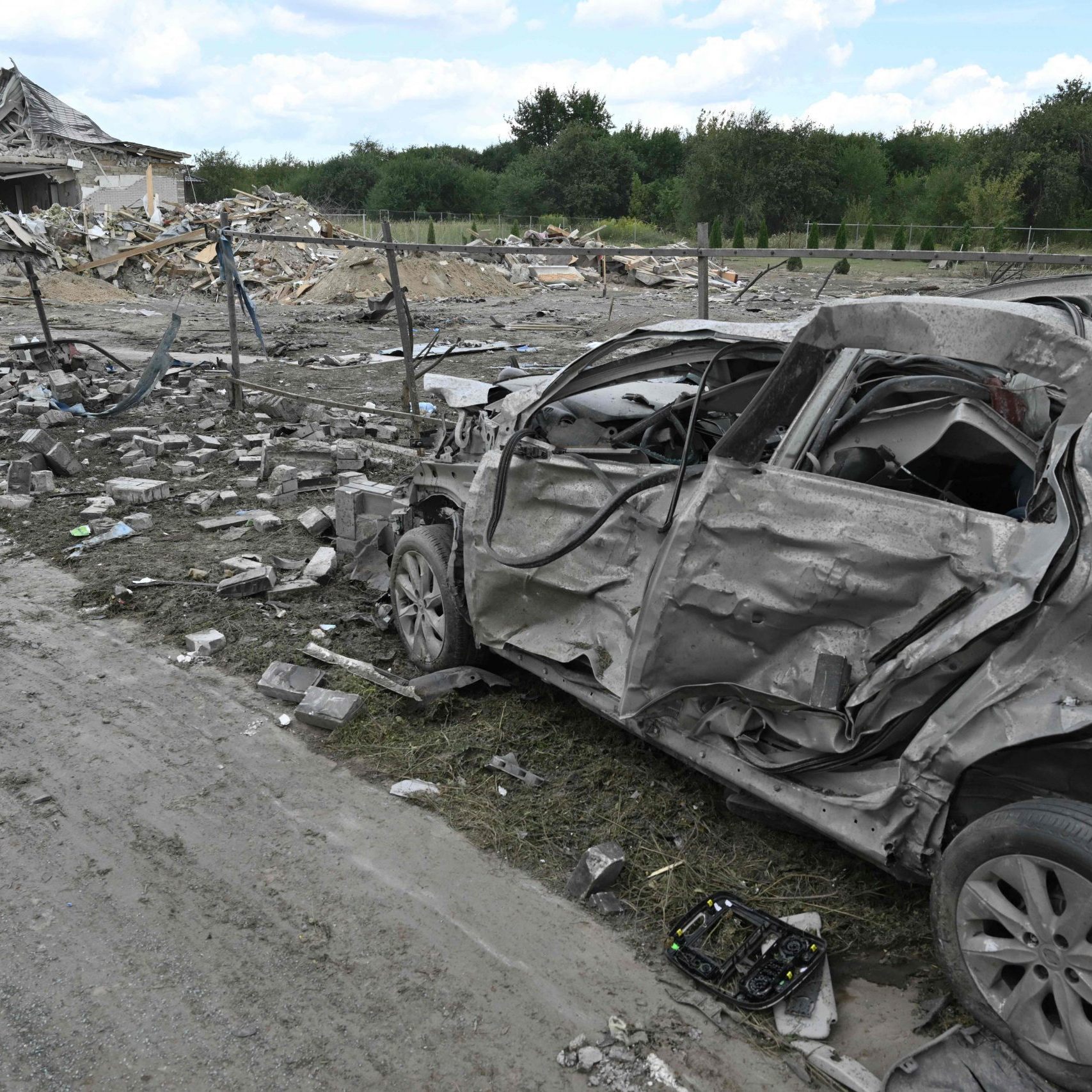 Ein Bild der Zerstörung in der Ukraine.