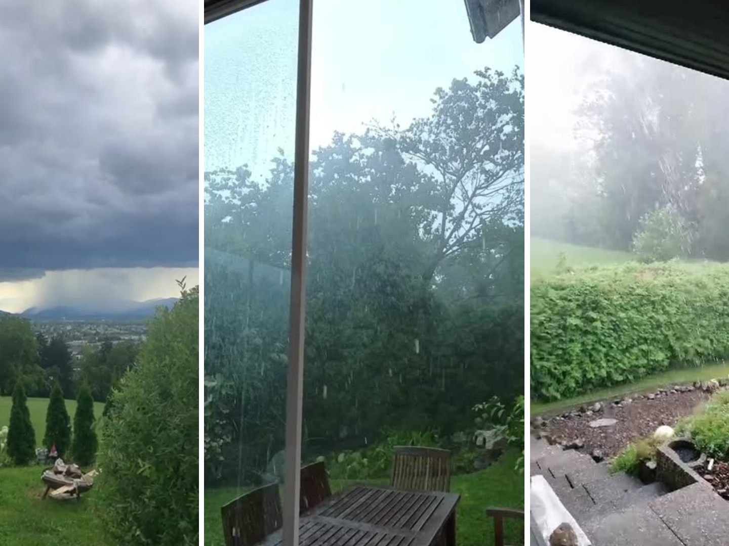 Unwetter Szenen aus Videos, die VOL.AT zur Verfügung gestellt wurden.